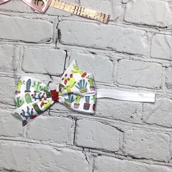 Hair Bows Handmade Size 9-12m Set of 4 - Picture 5 of 5